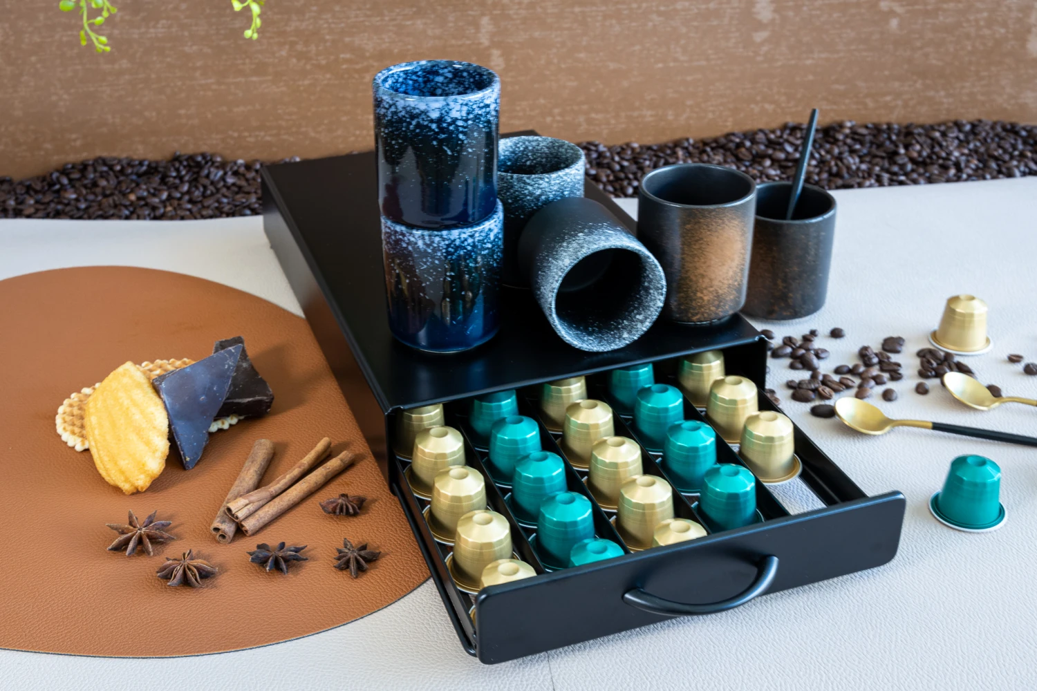 Jay Hill Nespresso Cuphouder - Lade - voor 60 cups Jay Hill Nespresso Cuphouder - Lade - Voor 60 Cups -Praktische Winkel Voor Keukenbenodigdheden COOK9912