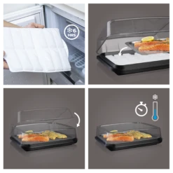 Vacu Vin Koelhoudplaat Active Cool Plate - Zwart 4 Vacu Vin Koelhoudplaat Active Cool Plate - Zwart -Praktische Winkel Voor Keukenbenodigdheden CoolPlate Instructions 2