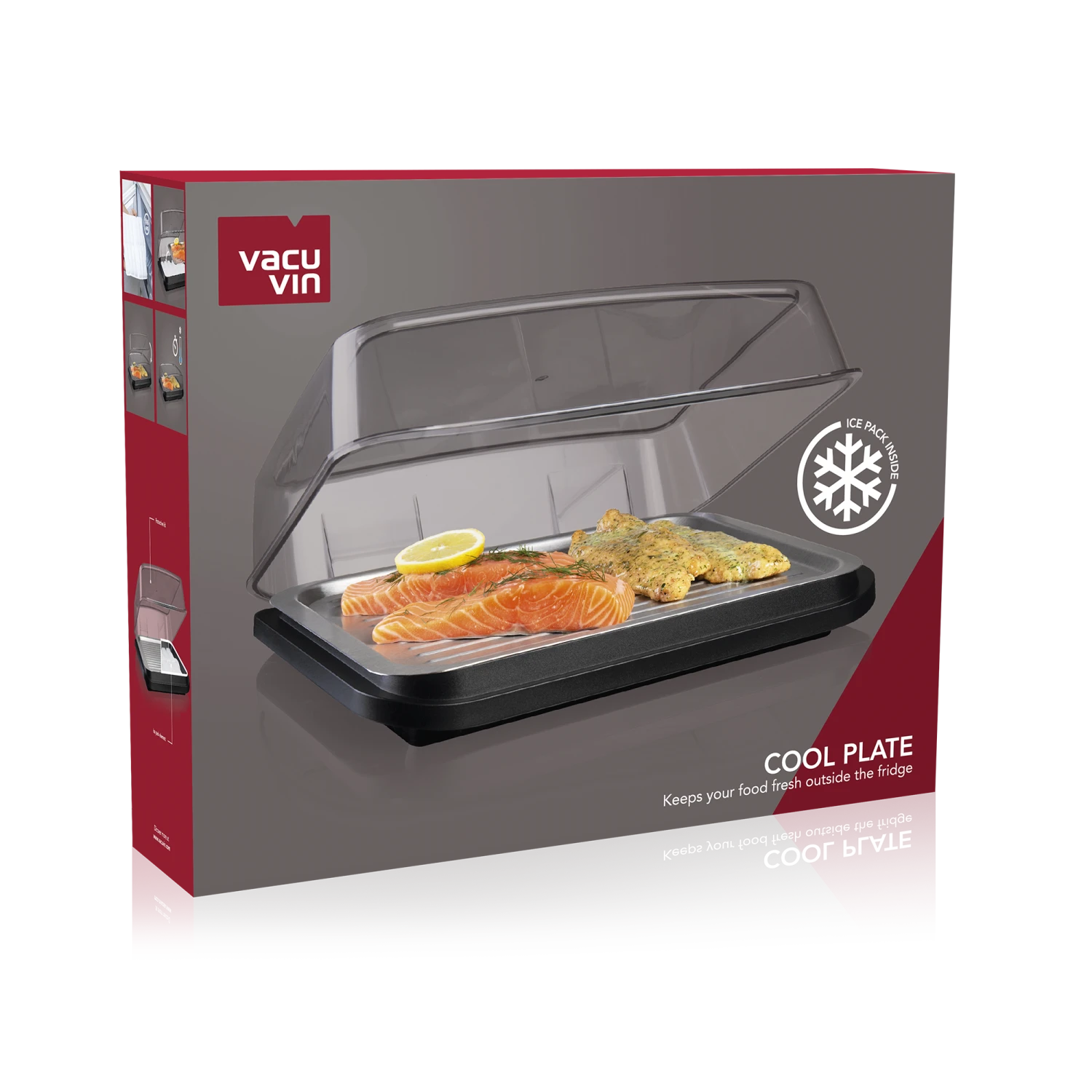 Vacu Vin Koelhoudplaat Active Cool Plate - Zwart Vacu Vin Koelhoudplaat Active Cool Plate - Zwart -Praktische Winkel Voor Keukenbenodigdheden CoolPlate Packshot VV9