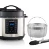 Crockpot Express Slowcooker + Snelkookpan - Uitneembare Binnenpan - 5.6 Liter - CR089 Met Stoommand & Tang) 2 Crockpot Express Slowcooker + Snelkookpan - Uitneembare Binnenpan - 5.6 Liter - CR089 Met Stoommand & Tang) -Praktische Winkel Voor Keukenbenodigdheden Crockpot Express Slowcooker Snelkookpan CR089 5.6 Liter