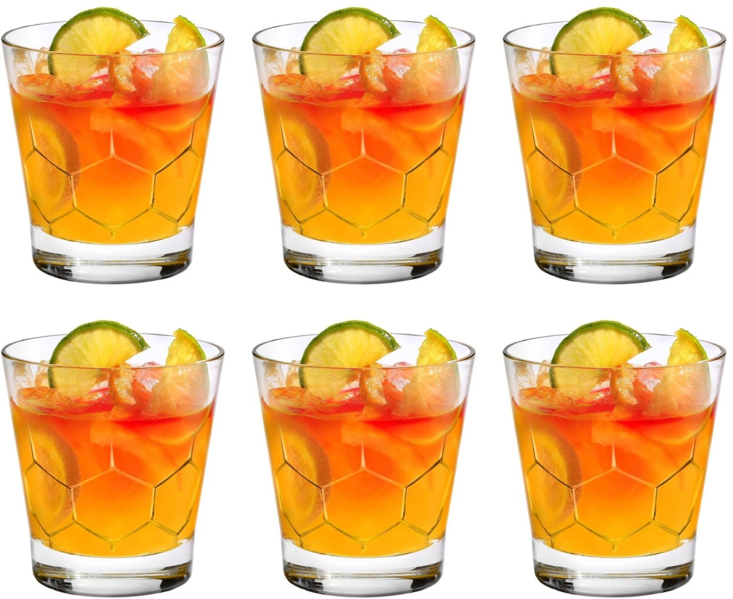 Duralex Waterglazen Hexagone - 260 ml - 6 stuks Duralex Waterglazen Hexagone - 260 Ml - 6 Stuks -Praktische Winkel Voor Keukenbenodigdheden Duralex hexagone tumbler glas 6