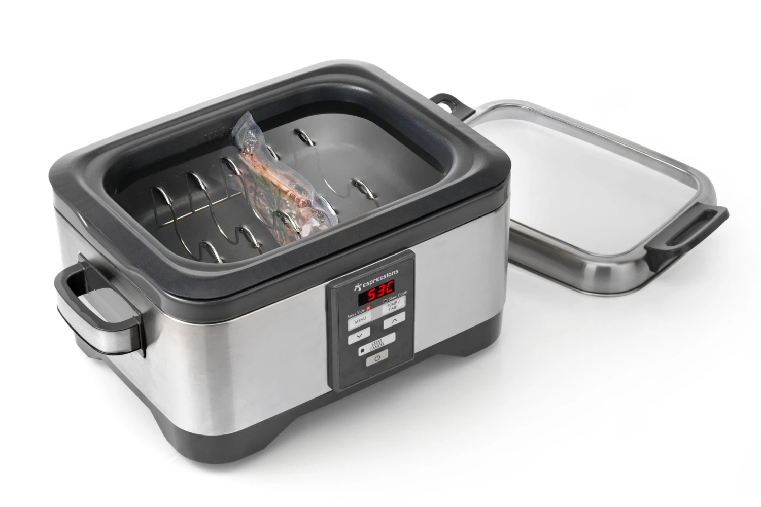 Espressions Sous Vide & Slowcooker Duo - 3 standen - 5.5 liter - EP4000 Espressions Sous Vide & Slowcooker Duo - 3 Standen - 5.5 Liter - EP4000 -Praktische Winkel Voor Keukenbenodigdheden EP4000 006 Duo Sous Vide 156mb scaled
