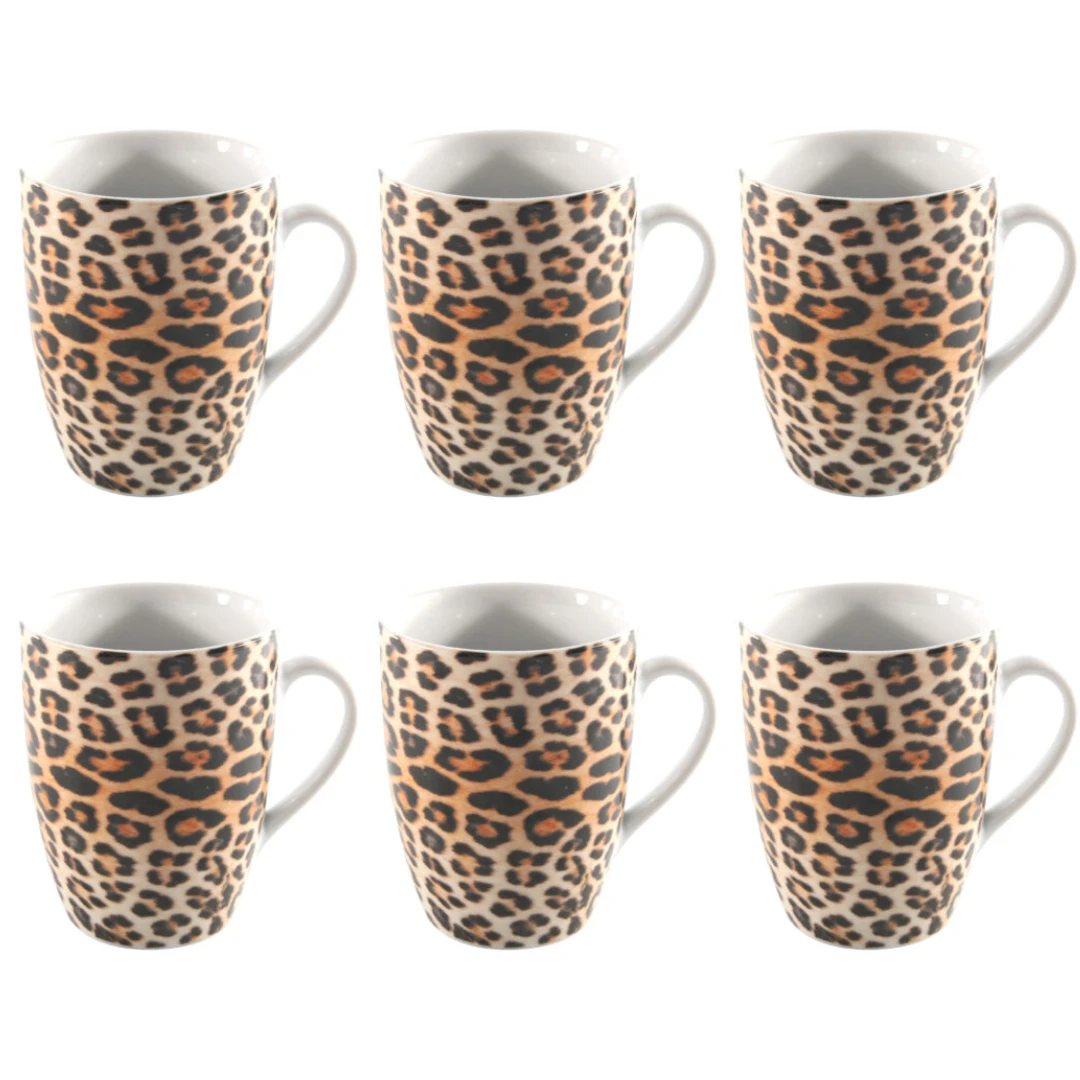 Studio Tavola Mokken Leopard 340 ml - 6 stuks Studio Tavola Mokken Leopard 340 Ml - 6 Stuks -Praktische Winkel Voor Keukenbenodigdheden Eigen merken