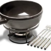 Emile Henry Fondue Set - Fusain 1 Emile Henry Fondue Set - Fusain -Praktische Winkel Voor Keukenbenodigdheden Emile Henry Fondue set Fusain
