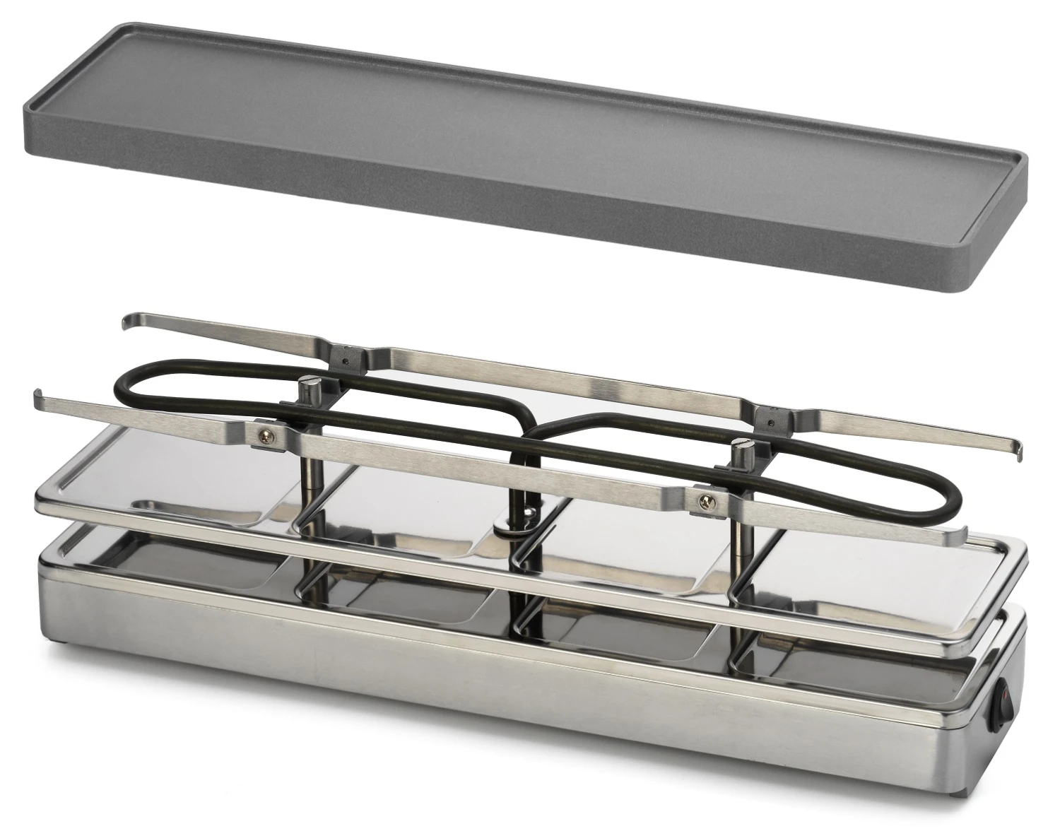 Espressions Gourmetstel Slim - 4 personen Espressions Gourmetstel Slim - 4 Personen -Praktische Winkel Voor Keukenbenodigdheden Espressions Gourmetstel Raclette Slim 42 x 13 cm