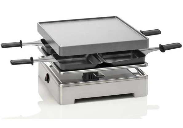 Espressions Gourmetstel Square - 4 personen Espressions Gourmetstel Square - 4 Personen -Praktische Winkel Voor Keukenbenodigdheden Espressions Gourmetstel Raclette Square 21 x 13 cm 3