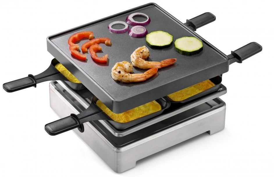 Espressions Gourmetstel Square - 4 personen Espressions Gourmetstel Square - 4 Personen -Praktische Winkel Voor Keukenbenodigdheden Espressions Gourmetstel Raclette Square 4