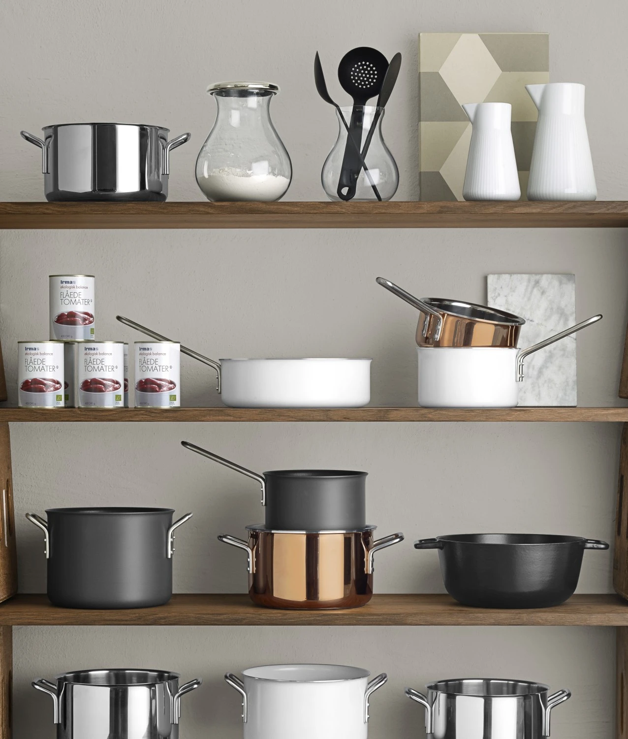 Eva Solo Kookpan White - ø 16 cm / 2.5 liter Eva Solo Kookpan White - ø 16 Cm / 2.5 Liter -Praktische Winkel Voor Keukenbenodigdheden EvaTrio Casseroles family 8