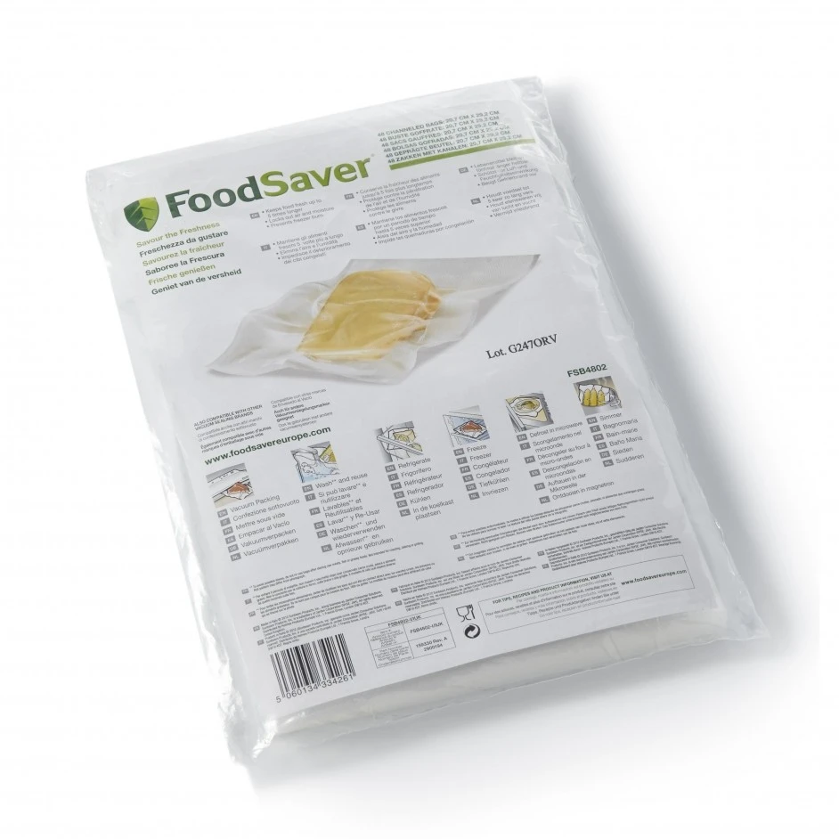 FoodSaver Vacumeerzakken 29 x 20 cm - 48 Stuks FoodSaver Vacumeerzakken 29 X 20 Cm - 48 Stuks -Praktische Winkel Voor Keukenbenodigdheden FSB4802 5d1e12ead7b8d6.29810324