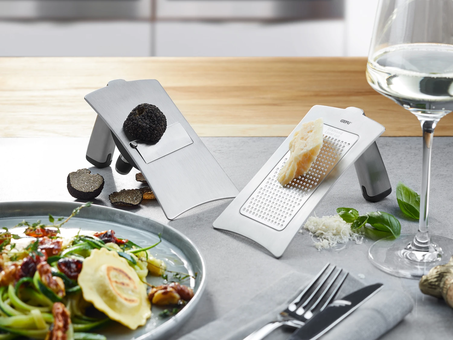 Gefu Gourmet Rasp Formaggio RVS Gefu Gourmet Rasp Formaggio RVS -Praktische Winkel Voor Keukenbenodigdheden Gefu Gourmetrasp 3