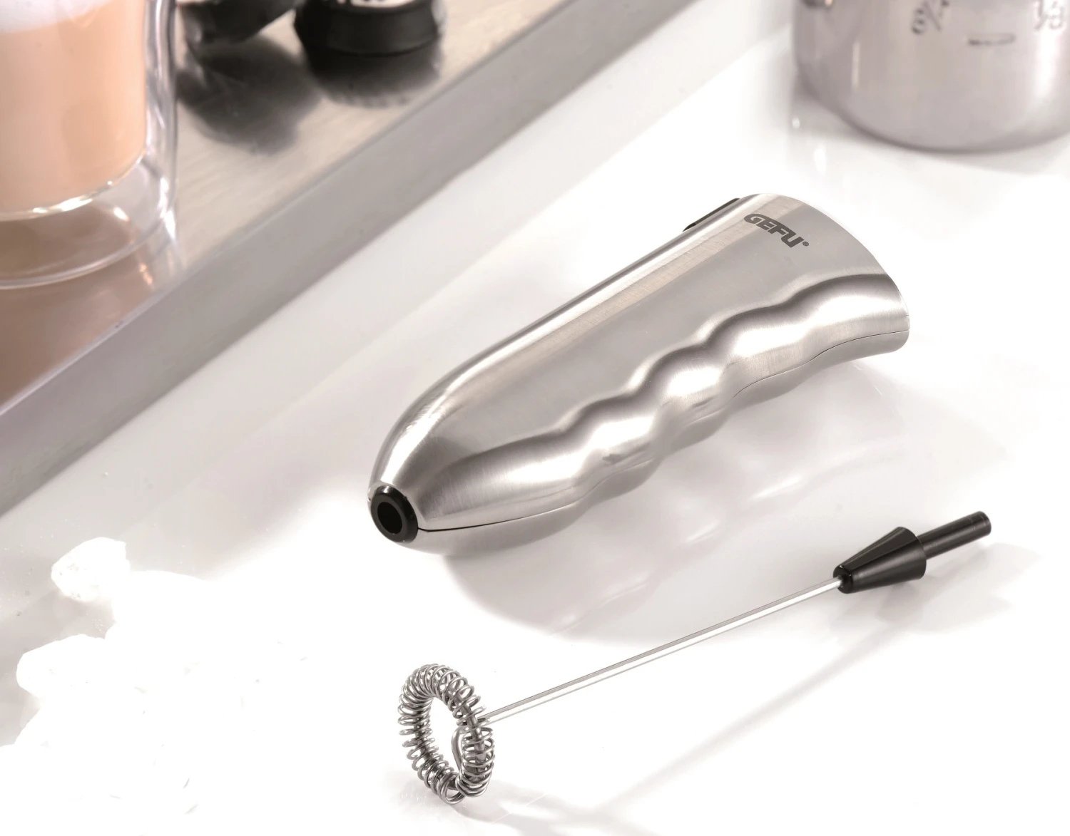 Gefu Melkopschuimer Marcello Gefu Melkopschuimer Marcello -Praktische Winkel Voor Keukenbenodigdheden Gefu Melkopschuimer Marcello sfeer