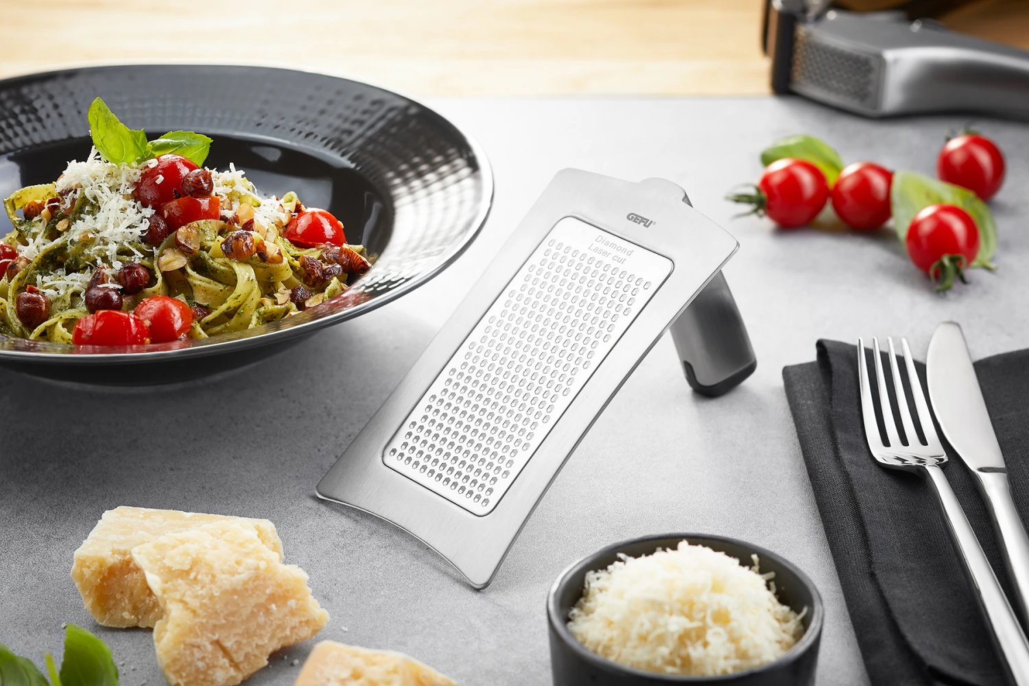 Gefu Gourmet Rasp Formaggio RVS Gefu Gourmet Rasp Formaggio RVS -Praktische Winkel Voor Keukenbenodigdheden Gefu gourmetrasp 2