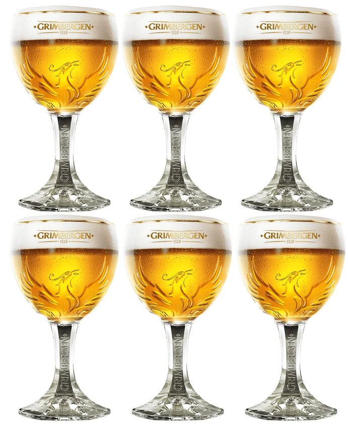 Grimbergen Bierglazen op Voet - 330 ml - 6 stuks Grimbergen Bierglazen Op Voet - 330 Ml - 6 Stuks -Praktische Winkel Voor Keukenbenodigdheden Grimbergen glas nieuw 6 stuks