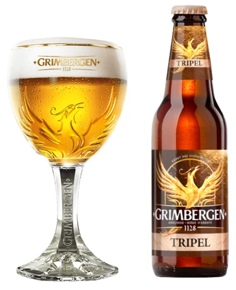 Grimbergen Bierglazen op Voet - 330 ml - 6 stuks Grimbergen Bierglazen Op Voet - 330 Ml - 6 Stuks -Praktische Winkel Voor Keukenbenodigdheden Grimbergen glas nieuw met fles 1