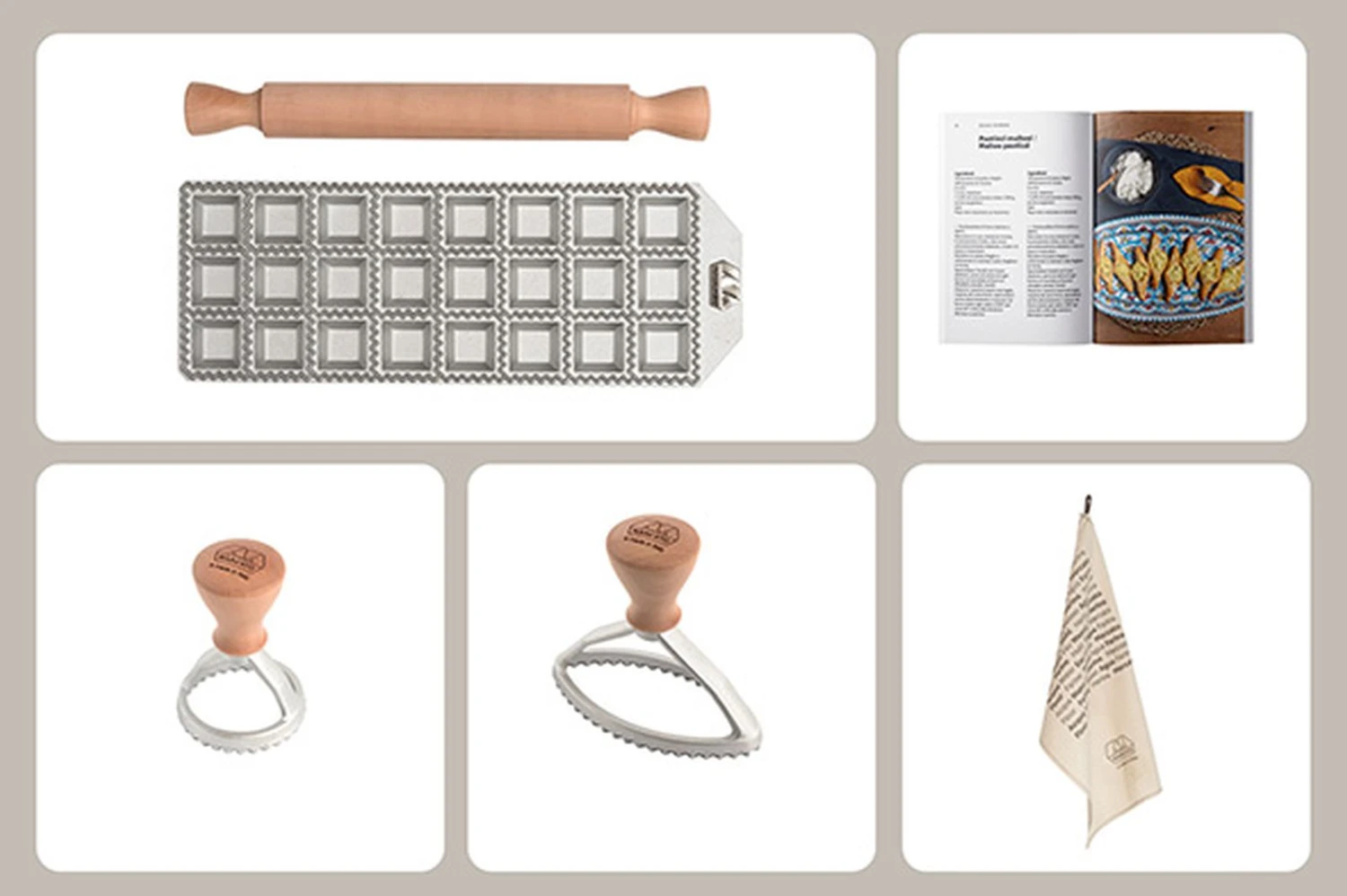 Marcato Ravioli Maker Set Like a Pro Marcato Ravioli Maker Set Like A Pro -Praktische Winkel Voor Keukenbenodigdheden Inhoud Ravioli