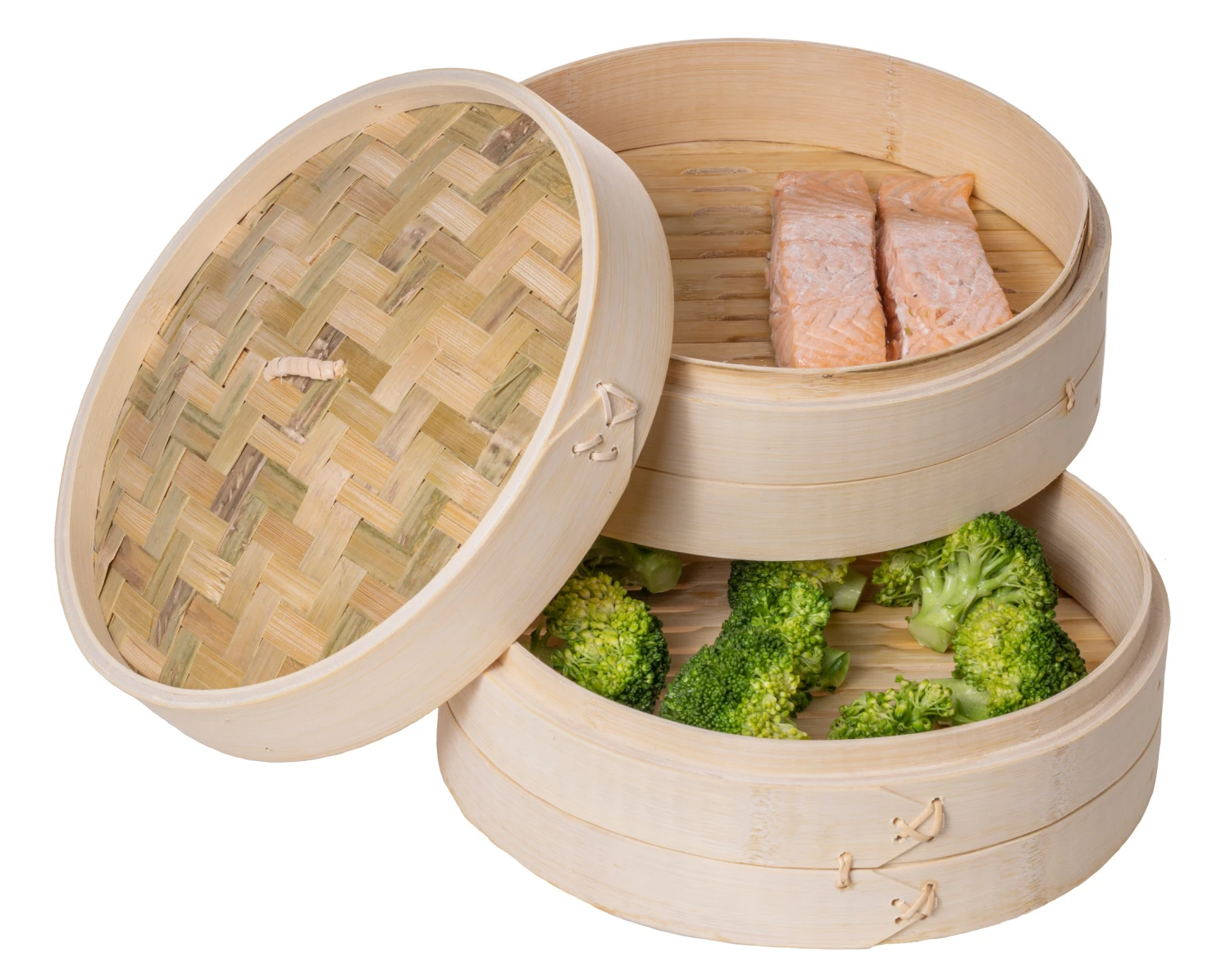 Sareva Stoommandje - Bamboe - 2-laags - ø 25 cm Sareva Stoommandje - Bamboe - 2-laags - ø 25 Cm -Praktische Winkel Voor Keukenbenodigdheden Item 2 7