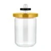 Alessi Voorraadpot Twergi - ES16/100 1 - Geel - ø 12 Cm / 1 Liter - Door Ettore Sotsass 2 Alessi Voorraadpot Twergi - ES16/100 1 - Geel - ø 12 Cm / 1 Liter - Door Ettore Sotsass -Praktische Winkel Voor Keukenbenodigdheden Jar 100 Y