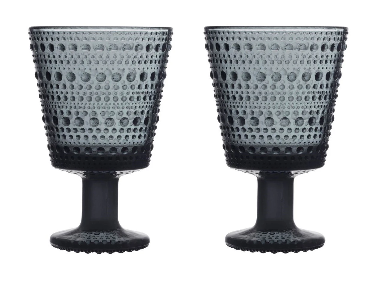 Iittala Glazen Kastehelmi - Donkergrijs - 260 ml - 2 stuks Iittala Glazen Kastehelmi - Donkergrijs - 260 Ml - 2 Stuks -Praktische Winkel Voor Keukenbenodigdheden Kastehelmi universal glass 26cl dark grey 2pcs 2 1