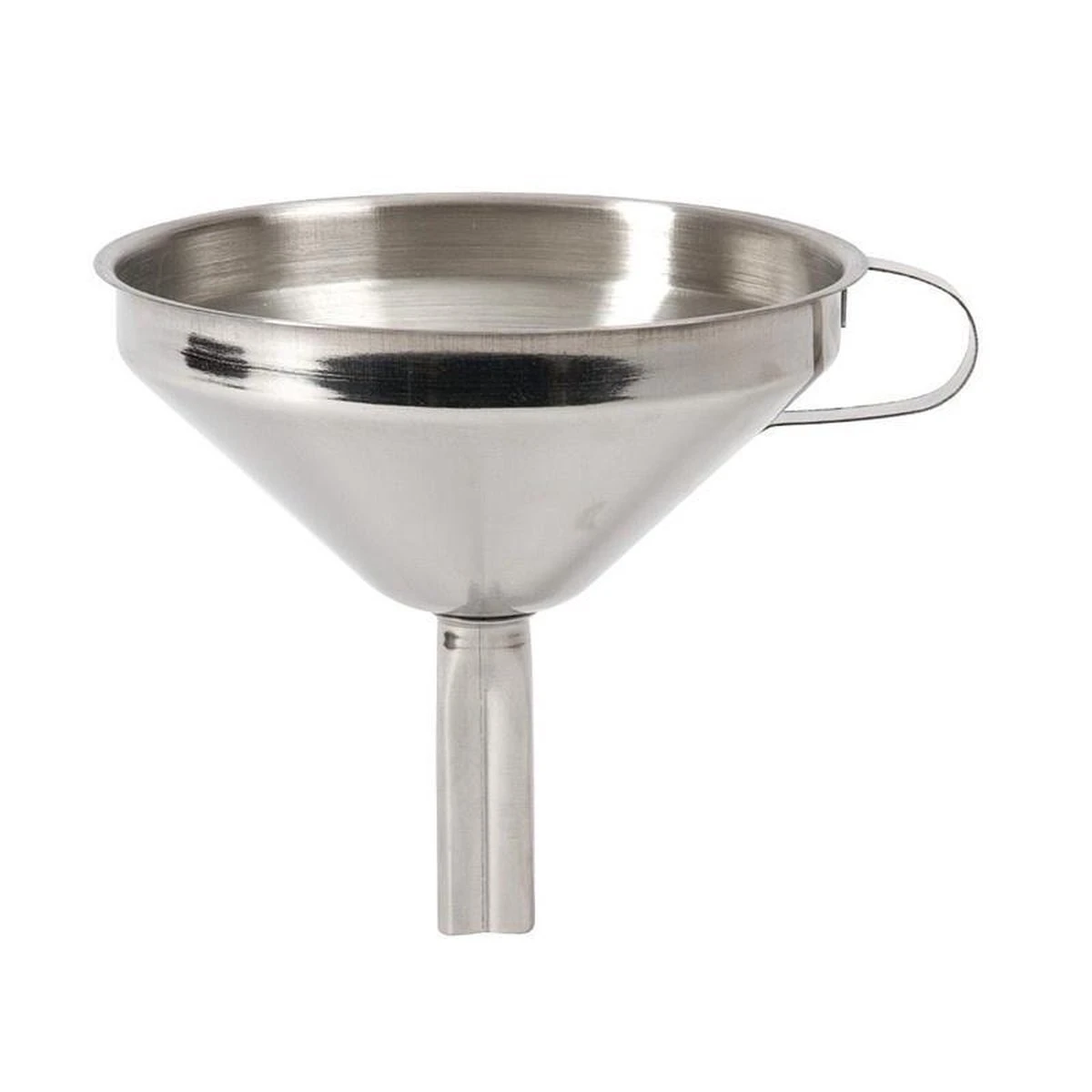 KitchenCraft Trechter RVS - ø 13 cm KitchenCraft Trechter RVS - ø 13 Cm -Praktische Winkel Voor Keukenbenodigdheden Kitchen Craft trechter met los zeefje 13cm rvs 1