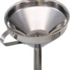 KitchenCraft Trechter RVS - ø 13 Cm -Praktische Winkel Voor Keukenbenodigdheden Kitchen Craft trechter met los zeefje 13cm rvs