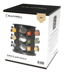 Blackwell Kruidenrek / Kruidencarrousel - Inclusief 12 Kruidenpotjes - Zwart -Praktische Winkel Voor Keukenbenodigdheden Kruidenrek 12 units zwart Current View