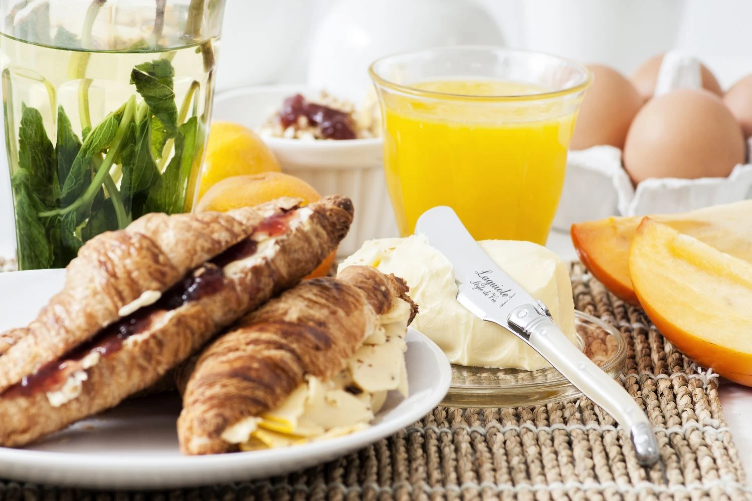 Laguiole Style de Vie Botermessen Parelmoer - 4 Stuks Laguiole Style De Vie Botermessen Parelmoer - 4 Stuks -Praktische Winkel Voor Keukenbenodigdheden Laguiole botermes parelmoer gr 1