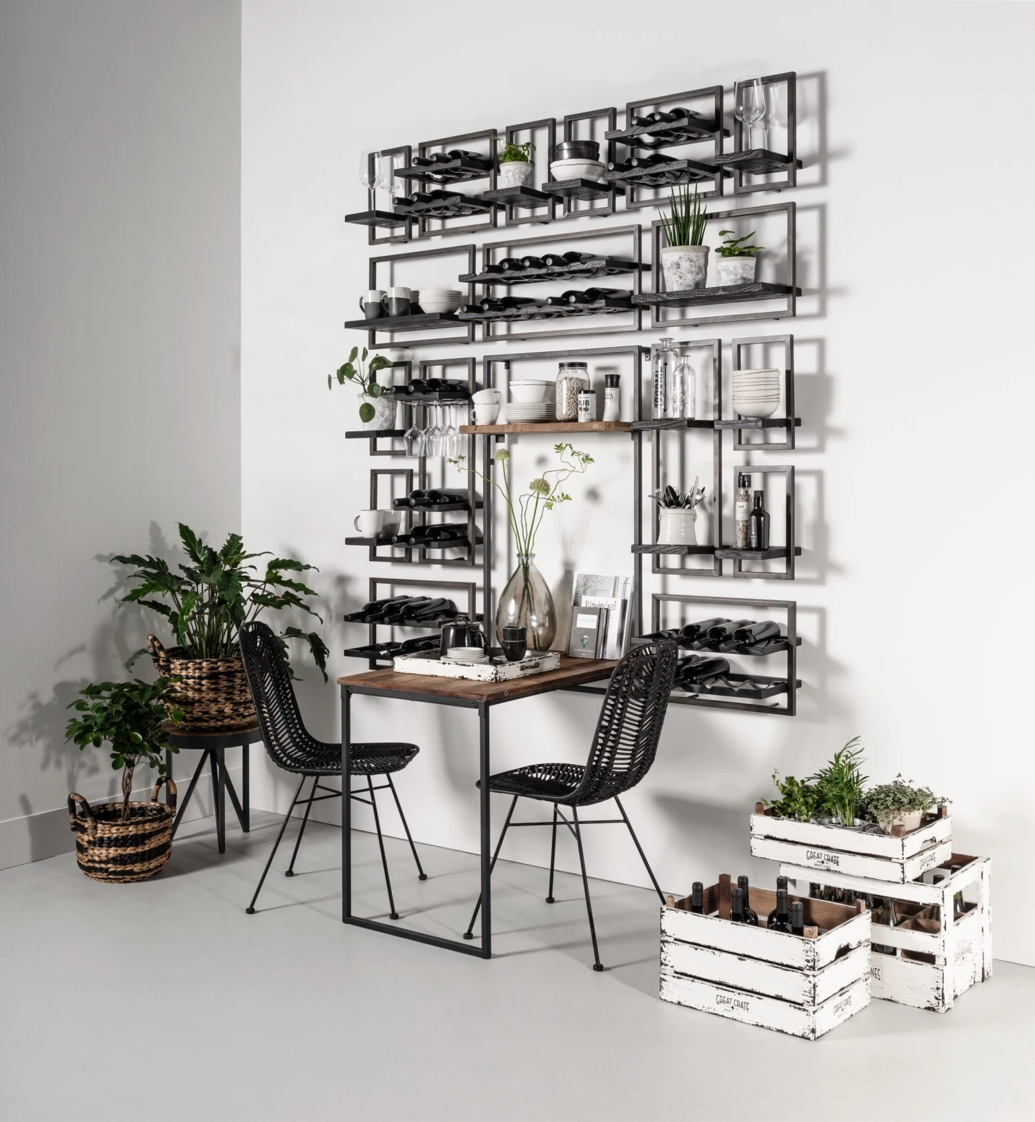 d-Bodhi Wijnrek Winemate - Black- 8 Flessen D-Bodhi Wijnrek Winemate - Black- 8 Flessen -Praktische Winkel Voor Keukenbenodigdheden Large Shelfmate Black sf4 DTP 19 2 scaled