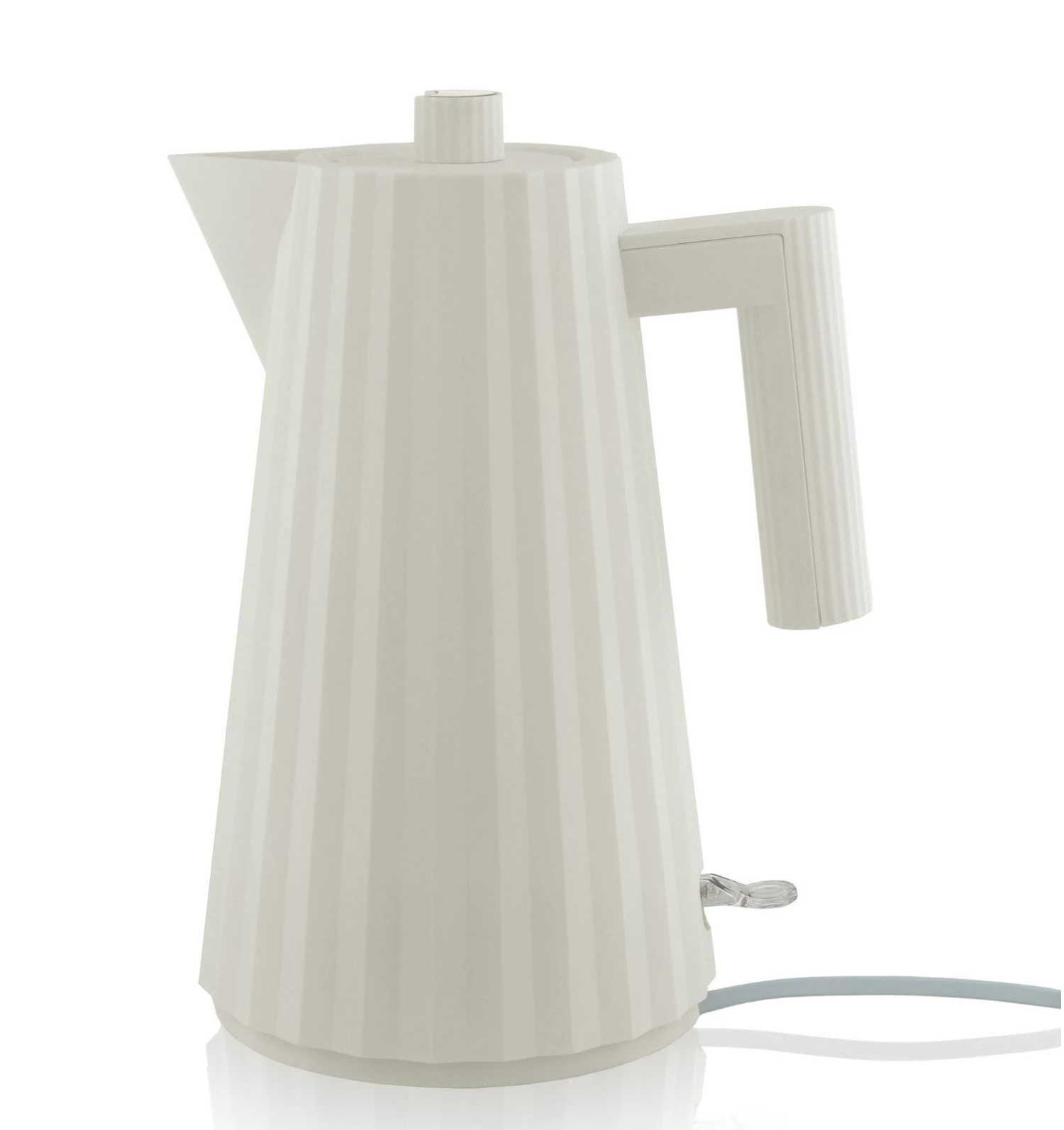 Alessi Waterkoker Plissé - droogkookbeveiliging - Wit - Michele de Lucchi - 1.7 liter - MDL06 W Alessi Waterkoker Plissé - Droogkookbeveiliging - Wit - Michele De Lucchi - 1.7 Liter - MDL06 W -Praktische Winkel Voor Keukenbenodigdheden MDL06 W 01