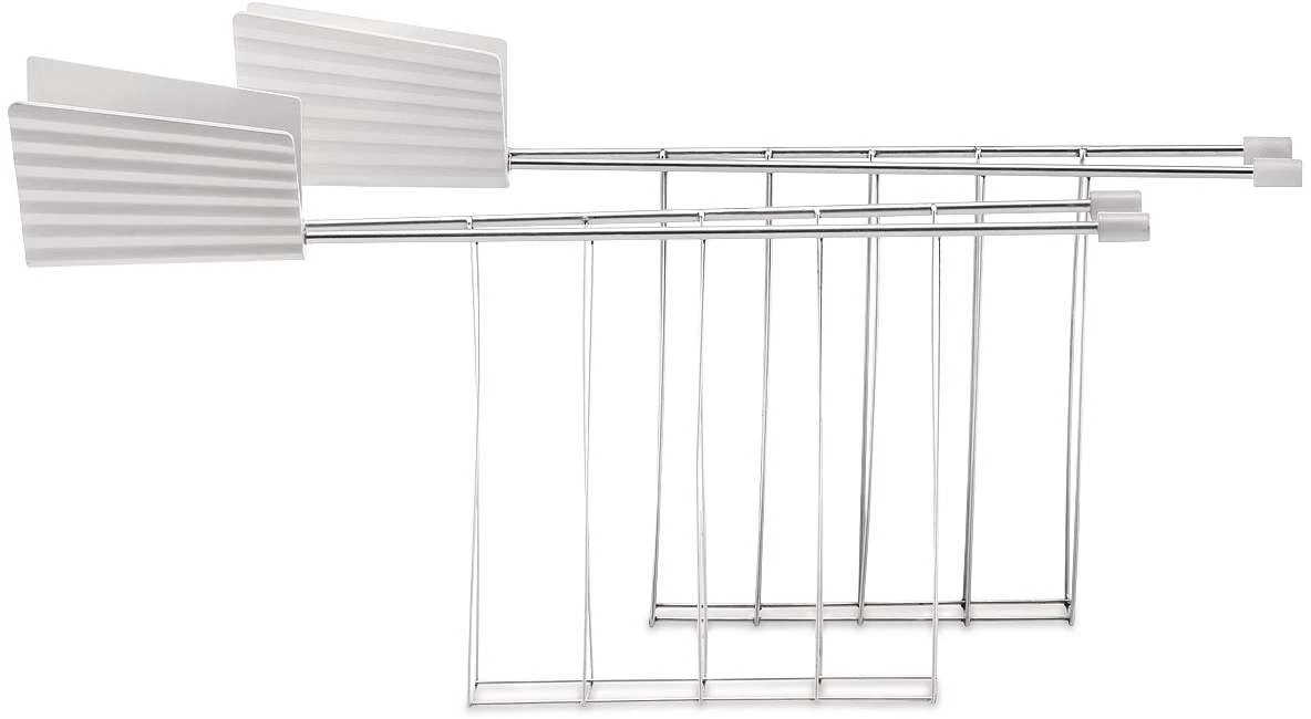 Alessi Tostiklemmen voor Broodrooster Plissé - Wit - Michele de Lucchi - MDL08RA W Alessi Tostiklemmen Voor Broodrooster Plissé - Wit - Michele De Lucchi - MDL08RA W -Praktische Winkel Voor Keukenbenodigdheden