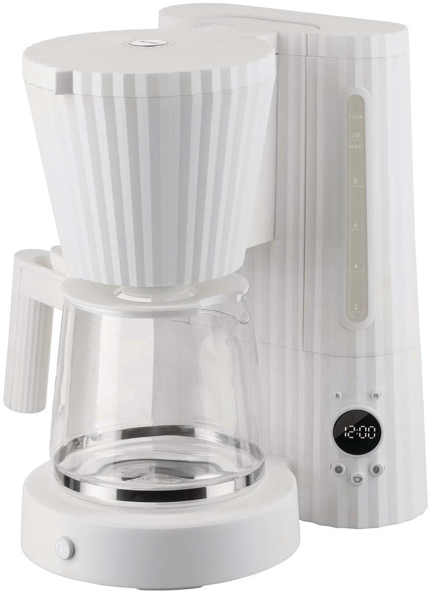 Alessi Filter-koffiezetapparaat Plissé - 1.5 liter - Wit - Michele De Lucchi - MDL14 W Alessi Filter-koffiezetapparaat Plissé - 1.5 Liter - Wit - Michele De Lucchi - MDL14 W -Praktische Winkel Voor Keukenbenodigdheden MDL14