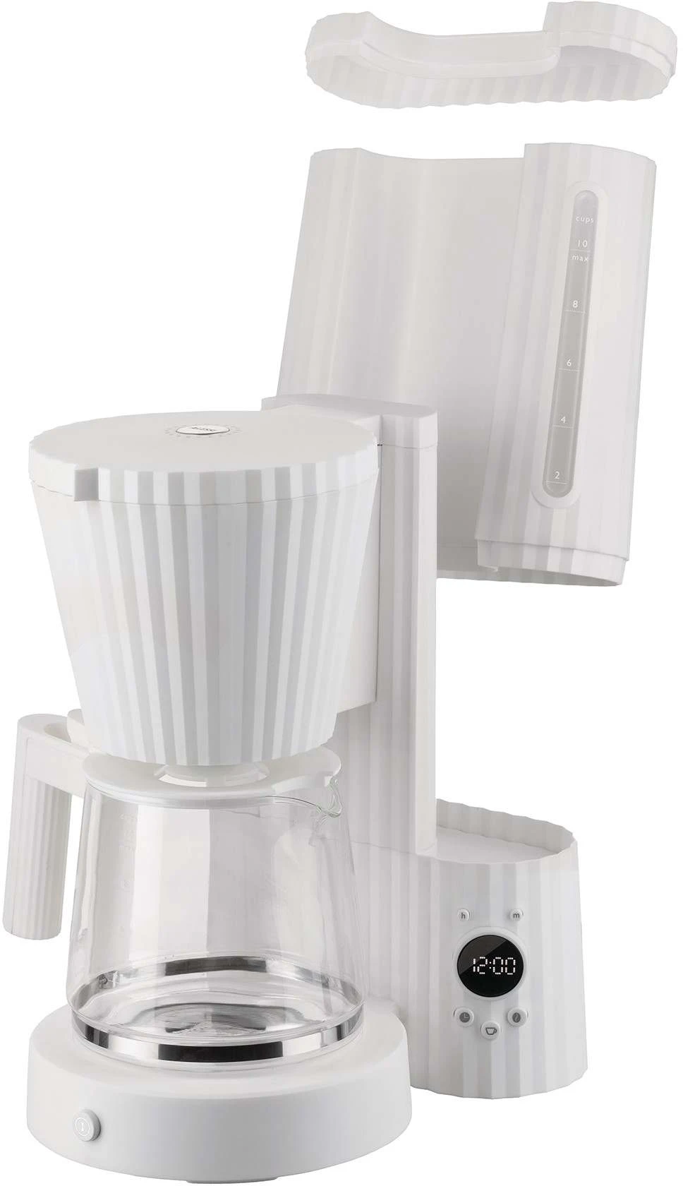 Alessi Filter-koffiezetapparaat Plissé - 1.5 liter - Wit - Michele De Lucchi - MDL14 W Alessi Filter-koffiezetapparaat Plissé - 1.5 Liter - Wit - Michele De Lucchi - MDL14 W -Praktische Winkel Voor Keukenbenodigdheden MDL14