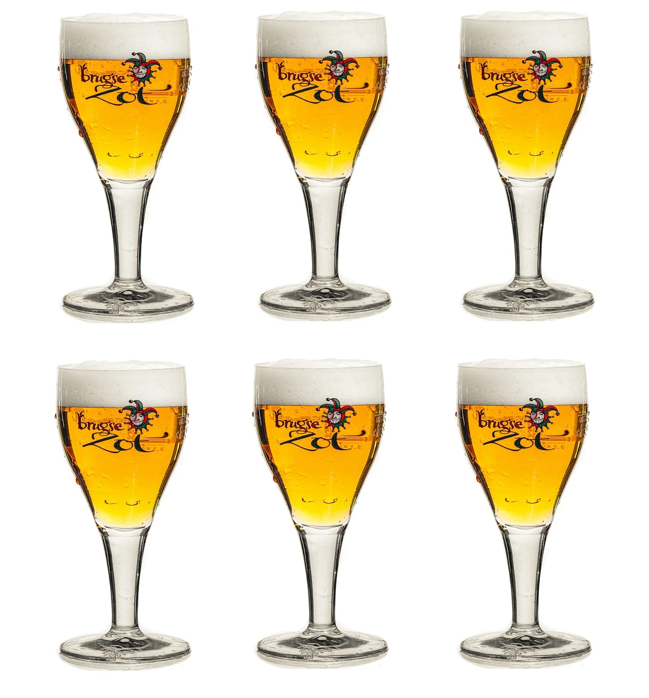 Brugse Zot Bierglas - 330 ml - 6 stuks Brugse Zot Bierglas - 330 Ml - 6 Stuks -Praktische Winkel Voor Keukenbenodigdheden Merkbier gevuld 1 1