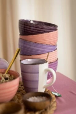 Studio Tavola Mokken Mykonos 350 Ml - 6 Stuks 4 Studio Tavola Mokken Mykonos 350 Ml - 6 Stuks -Praktische Winkel Voor Keukenbenodigdheden Mykonos Koffie Thee 1 2