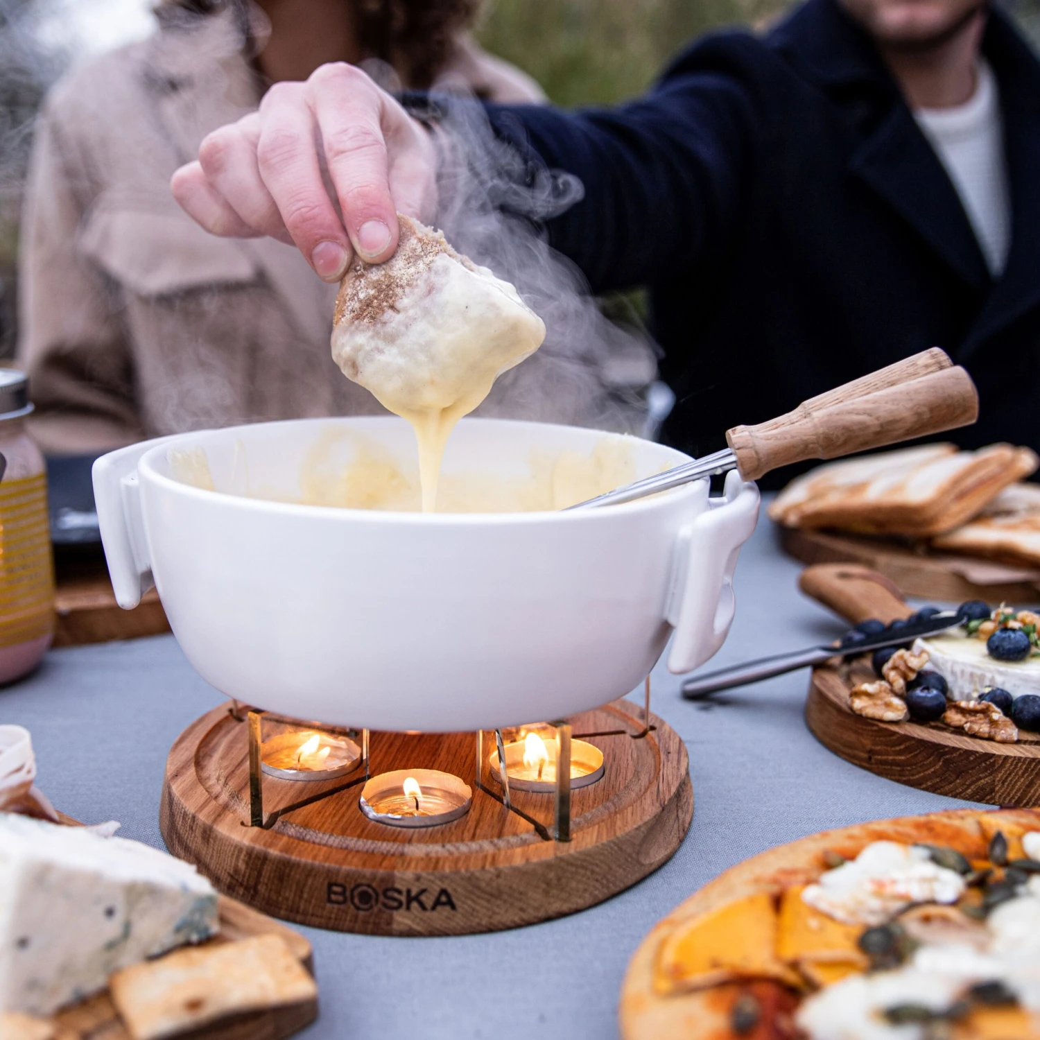 Boska Fondueset Twinkle - 4 personen - wit/bruin Boska Fondueset Twinkle - 4 Personen - Wit/bruin -Praktische Winkel Voor Keukenbenodigdheden Pasen Easter 340031 Candlelight Fondue Twinkle 2 scaled