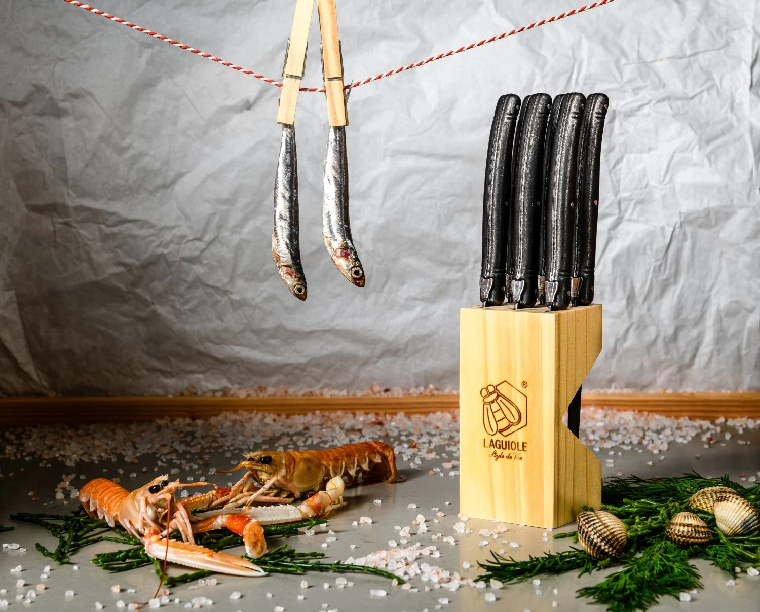 Laguiole Style de Vie Steakmessen Premium Line Black Stonewash 6 Stuks Laguiole Style De Vie Steakmessen Premium Line Black Stonewash 6 Stuks -Praktische Winkel Voor Keukenbenodigdheden Premium Line steakmessen black stonewash sf gr 1