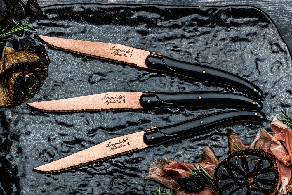 Laguiole Style de Vie Steakmessen Prestige Line Koper - 6 Stuks Laguiole Style De Vie Steakmessen Prestige Line Koper - 6 Stuks -Praktische Winkel Voor Keukenbenodigdheden PresSteakKopZw 1