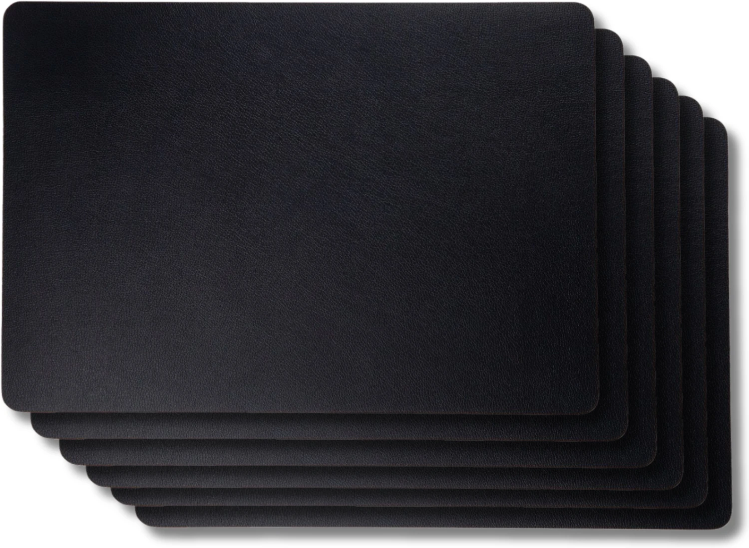 Jay Hill 6 Placemats + 6 Onderzetters - Vegan leer - Zwart Jay Hill 6 Placemats + 6 Onderzetters - Vegan Leer - Zwart -Praktische Winkel Voor Keukenbenodigdheden Productafbeeldingen CL 81 3 1