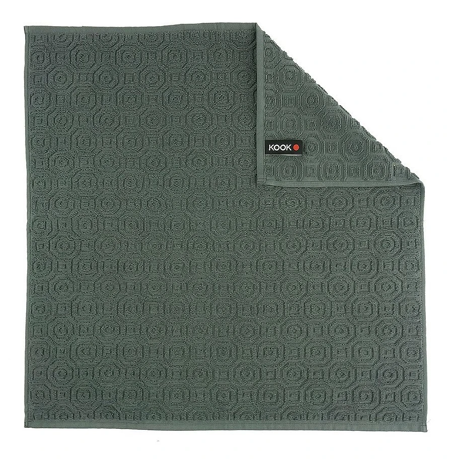 KOOK Keukenhanddoek Inka Grijs 50 x 50 cm KOOK Keukenhanddoek Inka Grijs 50 X 50 Cm -Praktische Winkel Voor Keukenbenodigdheden R19.436LIG 1