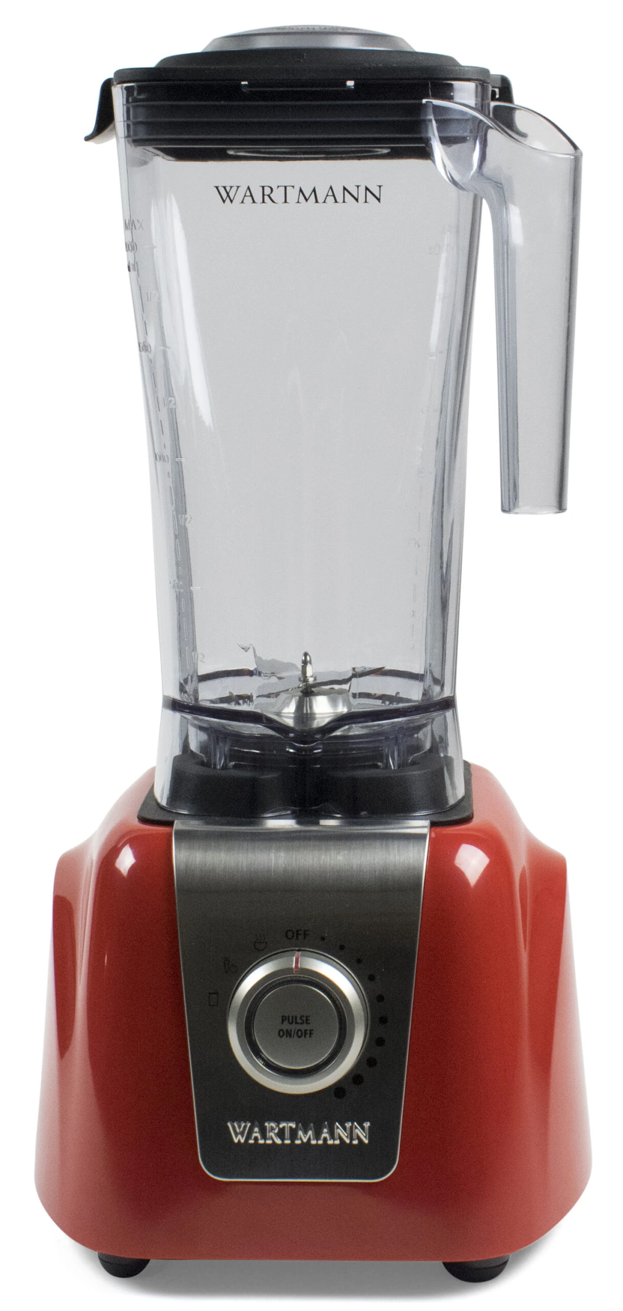 Wartmann Blender - 1250 W - rood - 2 liter Wartmann Blender - 1250 W - Rood - 2 Liter -Praktische Winkel Voor Keukenbenodigdheden Red FRONT scaled