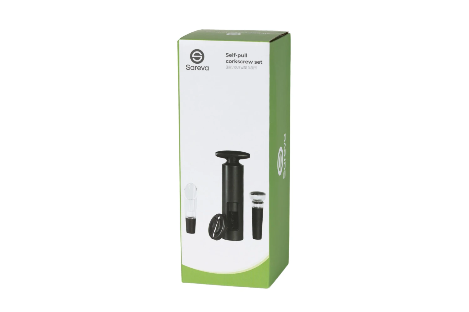 Sareva Wijnopener Set (met wijnstopper. foliesnijder & schenktuit) Sareva Wijnopener Set (met Wijnstopper. Foliesnijder & Schenktuit) -Praktische Winkel Voor Keukenbenodigdheden Sareva Wijnopener 02 scaled