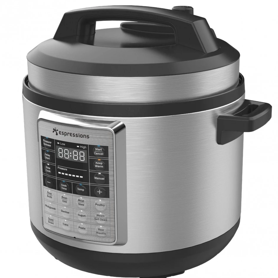 Espressions Smart Pressure Cooker / Multicooker / Slowcooker - 5.7 Liter - EP6000 Espressions Smart Pressure Cooker / Multicooker / Slowcooker - 5.7 Liter - EP6000 -Praktische Winkel Voor Keukenbenodigdheden SmartPressureCooker57LzijkantrechtsLR 61a0f5bec1b8c2.08114878