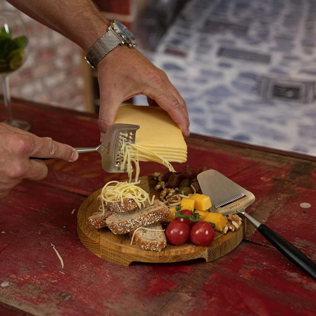 Boska Kaasrasp Milano+ Boska Kaasrasp Milano+ -Praktische Winkel Voor Keukenbenodigdheden Square Monaco schaafenrasp 2