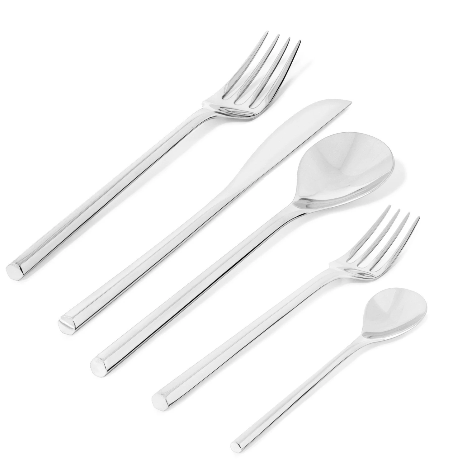 Alessi Bestekset Mu - TI04S5 - 5-delig - door Toyo Ito Alessi Bestekset Mu - TI04S5 - 5-delig - Door Toyo Ito -Praktische Winkel Voor Keukenbenodigdheden TI04S5 01