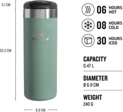 Stanley Thermosbeker The AeroLight - Shale Metallic - 470 Ml 3 Stanley Thermosbeker The AeroLight - Shale Metallic - 470 Ml -Praktische Winkel Voor Keukenbenodigdheden TheAeroLight TransitMug 0.47L USPs Thermals 3 720x