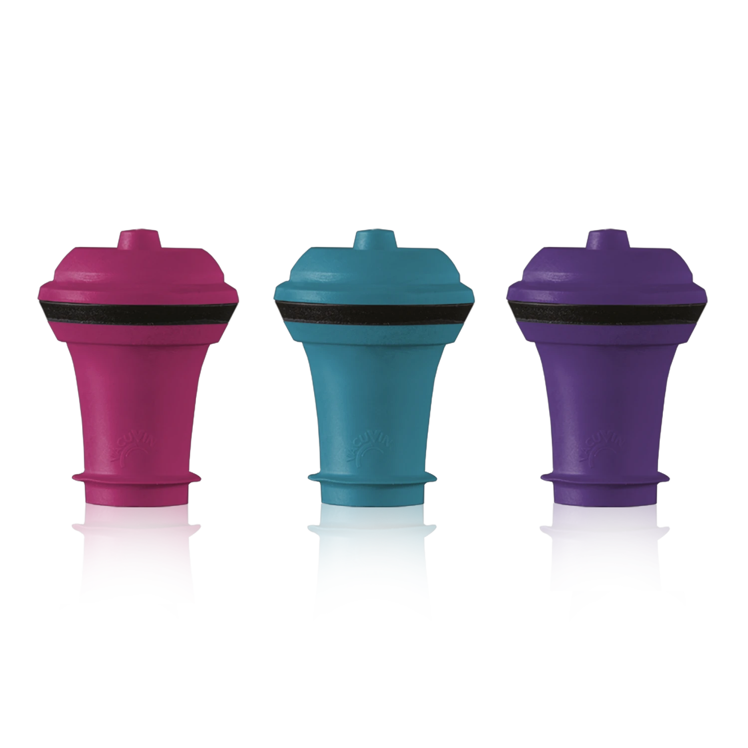 Vacu Vin Wijnstopper Vacuum Wine Stopper - Gekleurd - 3 stuks Vacu Vin Wijnstopper Vacuum Wine Stopper - Gekleurd - 3 Stuks -Praktische Winkel Voor Keukenbenodigdheden VacuumWineStoppers SetOf3