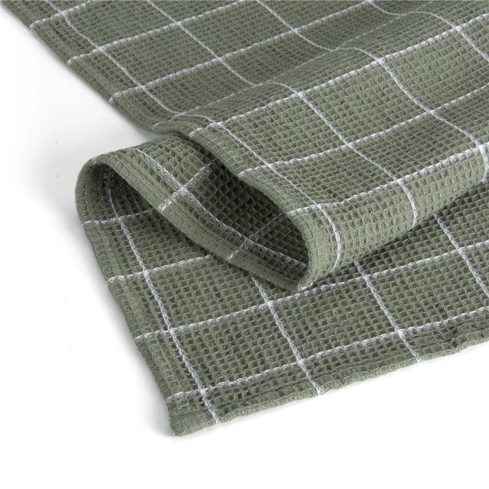 Walra Keukenhanddoek Cubes Legergroen 50 x 70 cm Walra Keukenhanddoek Cubes Legergroen 50 X 70 Cm -Praktische Winkel Voor Keukenbenodigdheden
