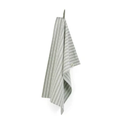 Walra Theedoek Stripes Legergroen 50 X 70 Cm