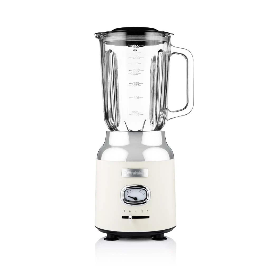 Westinghouse Blender Retro Collections - vanilla white - 1.5 liter - WKBE221WH Westinghouse Blender Retro Collections - Vanilla White - 1.5 Liter - WKBE221WH -Praktische Winkel Voor Keukenbenodigdheden WKBE221WH Retro Table Blender 1