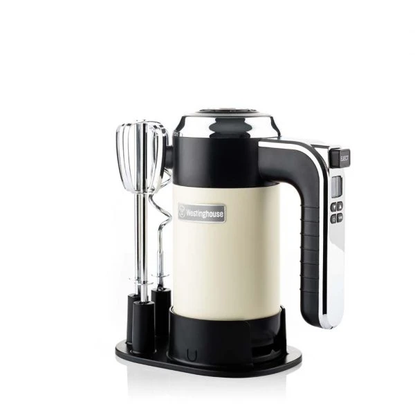 Westinghouse Handmixer Retro Collections - 6 standen - vanilla white - WKHM250WH Westinghouse Handmixer Retro Collections - 6 Standen - Vanilla White - WKHM250WH -Praktische Winkel Voor Keukenbenodigdheden WKHM250WH Retro Hand Mixer 1 600x600 1
