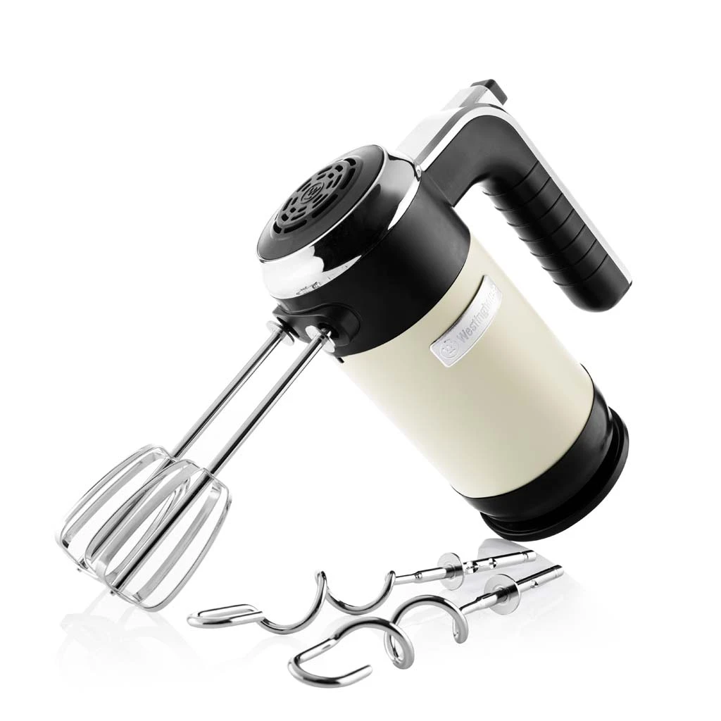 Westinghouse Handmixer Retro Collections - 6 standen - vanilla white - WKHM250WH Westinghouse Handmixer Retro Collections - 6 Standen - Vanilla White - WKHM250WH -Praktische Winkel Voor Keukenbenodigdheden WKHM250WH Retro Hand Mixer 3